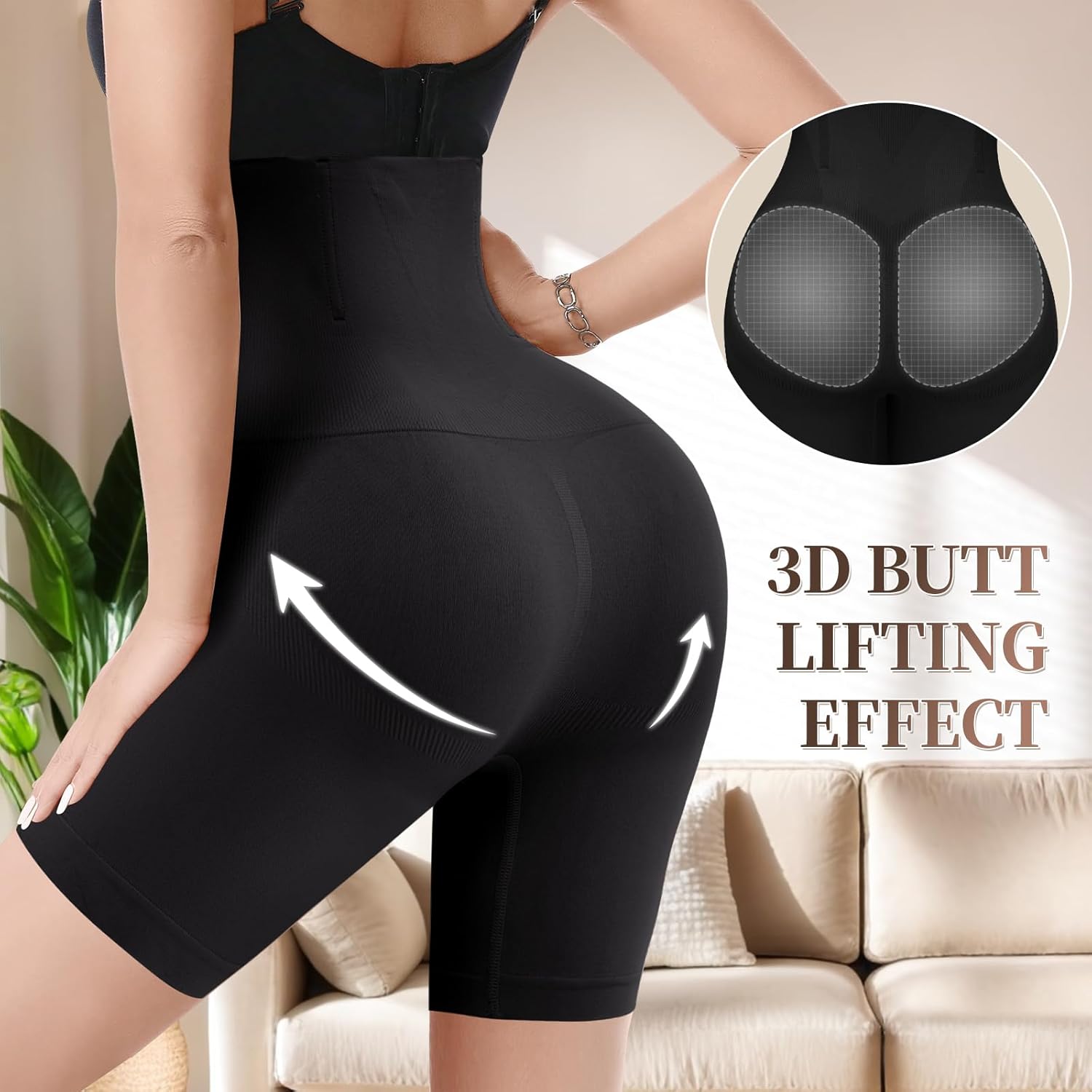 Women Tummy Control Underwear,High Waisted Shapewear Shaper Shorts,Butt Lifting Seamless Panties Girdle for Women - Image 5