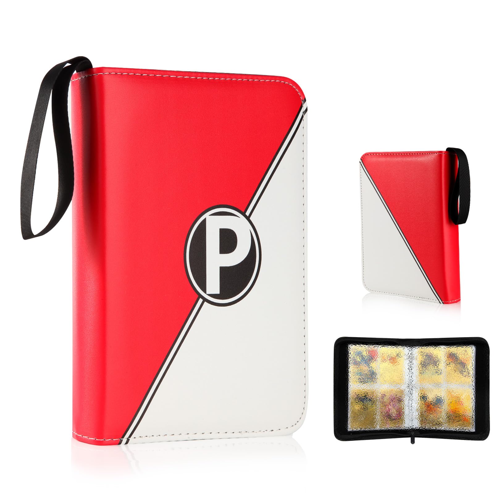 Trading Card Binder,4-Pocket 50 Sleeves 400 Loaders for Pokémon