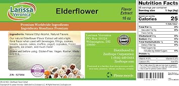 Elderflower Flavor Extract (16 oz, ZIN: 527464)