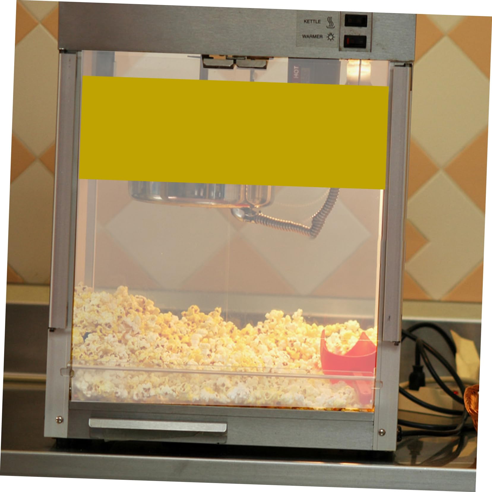 OUNONA Transparentes Bedienfeld Für Popcornmaschinen – Ersatz-Schallwand, PVC, 29x21,5x0,3 Cm, Für Kommerzielle Geräte