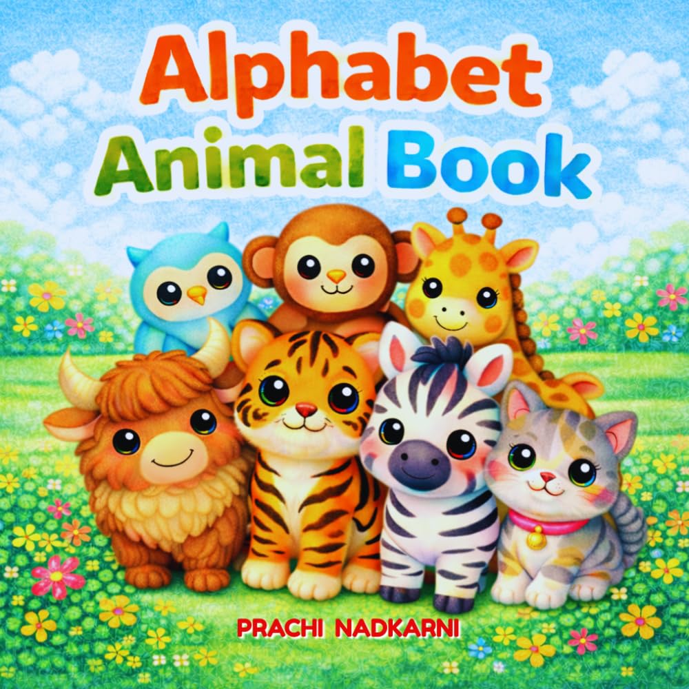 Alphabet Animal Book: From A to Z meet adorable animal friends on a fun-filled learning adventure!