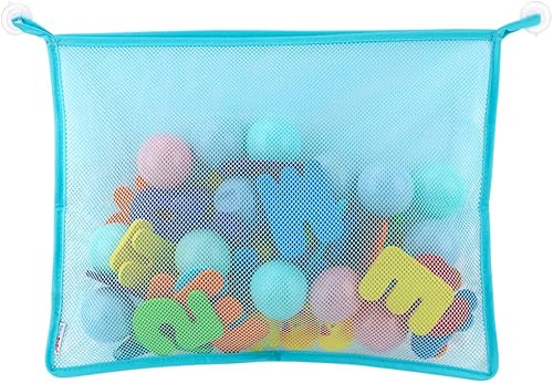 SHXKUAN Paquete de 2 organizadores de juguetes para bañera para niños, bolsa de malla, soporte para juguetes de baño, almacenamiento de juguetes,