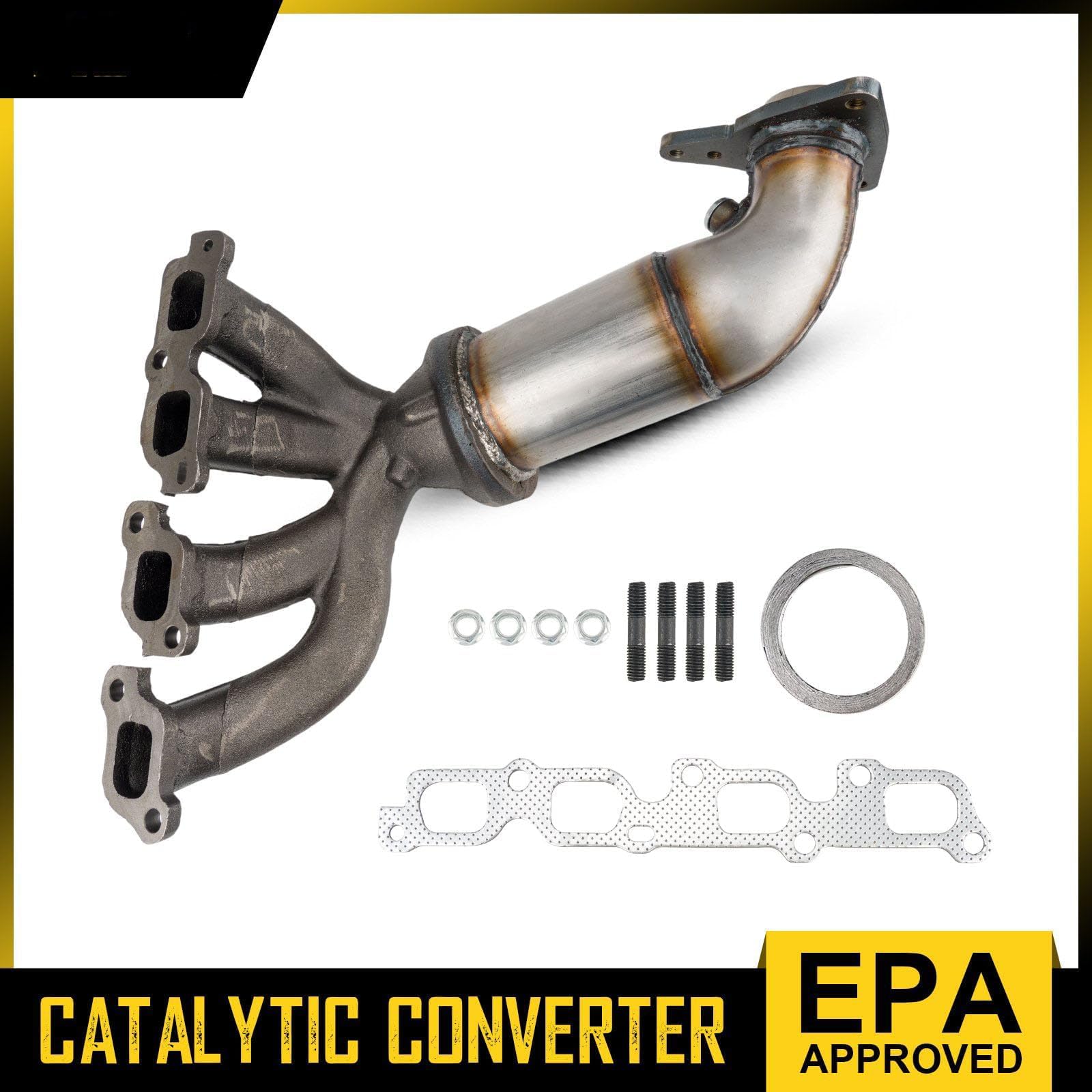 EPA Compliant Catalytic Converter Front Exhaust Manifold & Catalytic ...