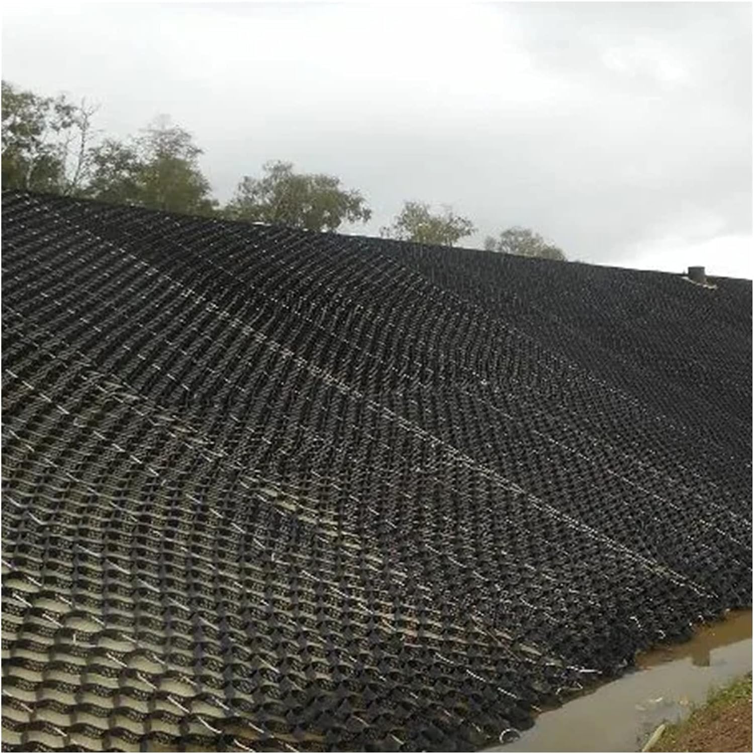 WaiDXn GYJ Slope Geogrid, High Gravel Stabilizer, Mud Control Geogrid, Used For Geogrid Ground Grids In Outdoor Driveway Gardens HY(4m x 6m (13ft x 19.5ft))
