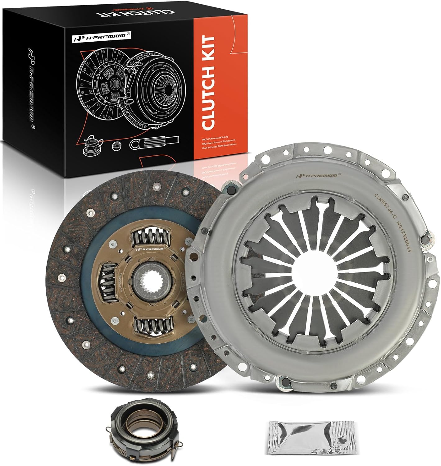 A-Premium Transmission Clutch Kit Set Compatible with Mitsubishi Lancer 2004 2005 2006 2007 2.0L