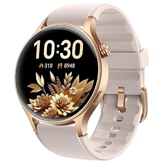 aeac Smart Watch for Women, AMOLED Ultra-Clear Screen Activity Trackers with Heart Rate/Sleep/SpO2 Monitor, Waterproof Fitness Smartwatch for iPhone/Samsung/Android(Rose Gold) - Amazon product rated Grade A