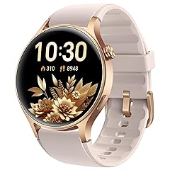 aeac Smart Watch for Women, 1.32'' AMOLED Ultra-Clear Screen Activity Trackers with Heart Rate/Sleep/SpO2 Monitor, Smartwatch for iPhone/Samsung/Android, 110+ Sport Modes Waterproof Fitness Watch