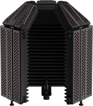 XTUGA Microphone Isolation Shield Foldable Vocal Booth