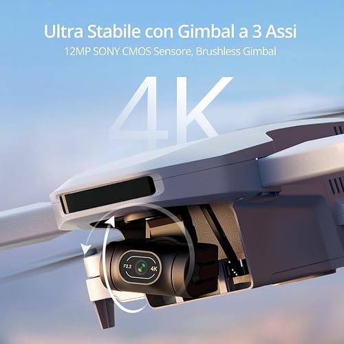 Potensic ATOM 4K GPS Drone avec Gimbal à 3 Axes, Moins de 249g | Transm. Vidéo 6KM, Temps de Vol 32 Mins, Suivi Visuel, QuickShots, FPV Quadcopter pour Débutants et Adultes, C0 - 3