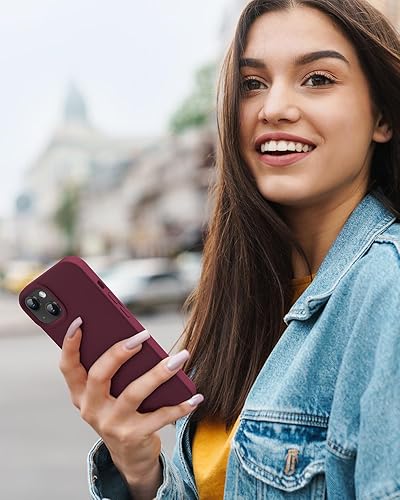 Miniatura 7 de Funda diseñada para iPhone 15, funda de silicona protección contra caídas de grado militar forro de microfibra antiarañazos funda de silicona ultra