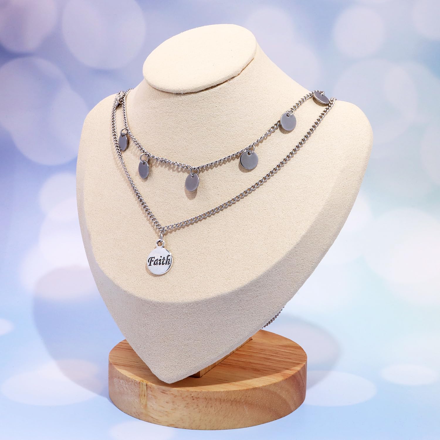 Shapenty Faith Charms Inspiration Message Charms for DIY Necklace Earring Bracelet Pendant Keychain Bookmark Jewelry Making Beading Ornaments Gift Inspiration Words Craft Projects, 50PCS - Image 4