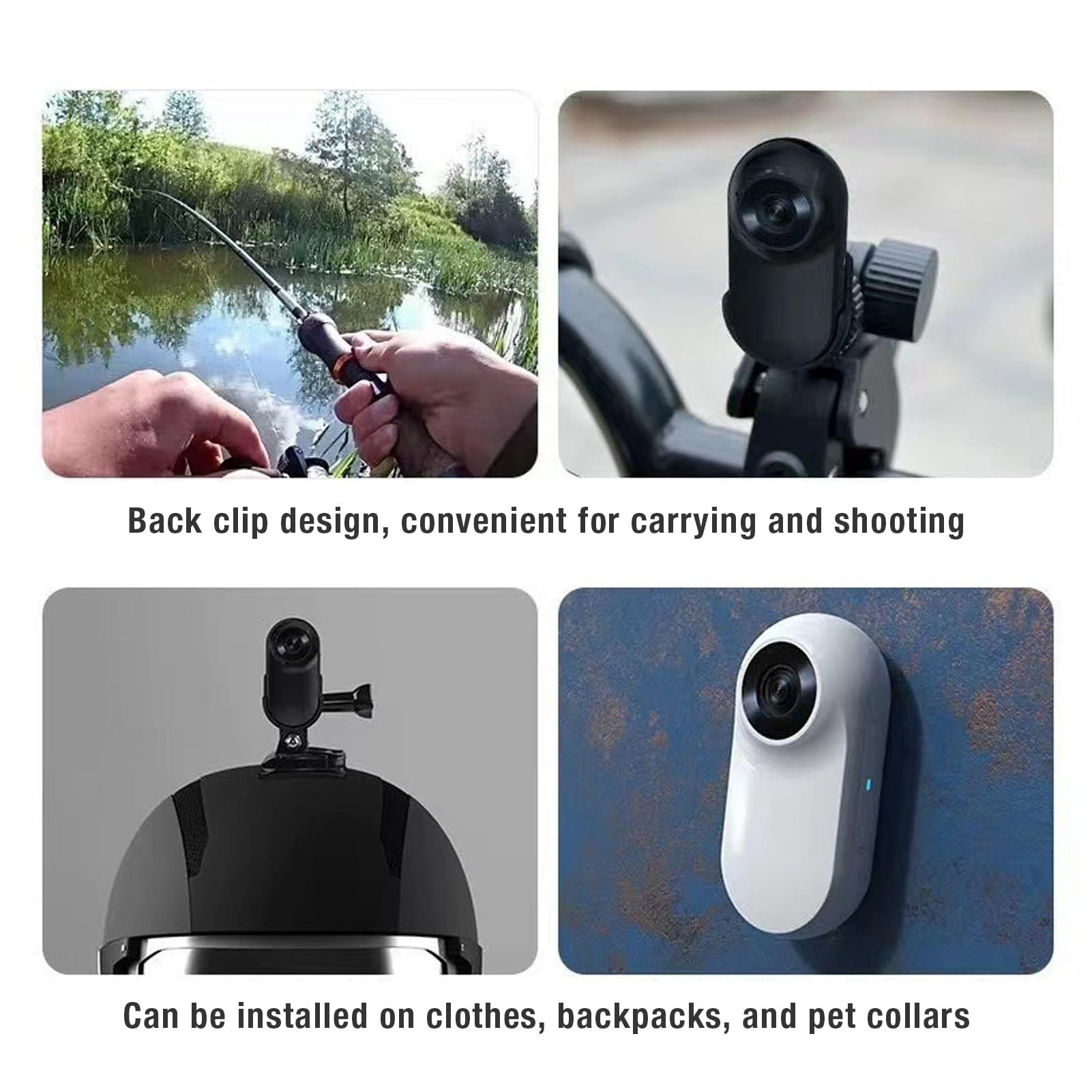 Camerahalsband voor Katten, Geen Wifi Vereist Halsbandcamera, Oefening/actiecamera met Video-opname, Draadloze Halsband voor Binnen en Buiten Huisdierproducten voor (BLACK