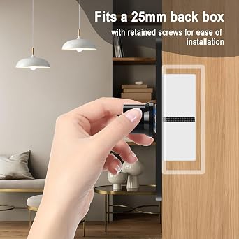 LED Dimmer Switch 5-200W, Rotary Push On/Off, Trailing Edge, Black