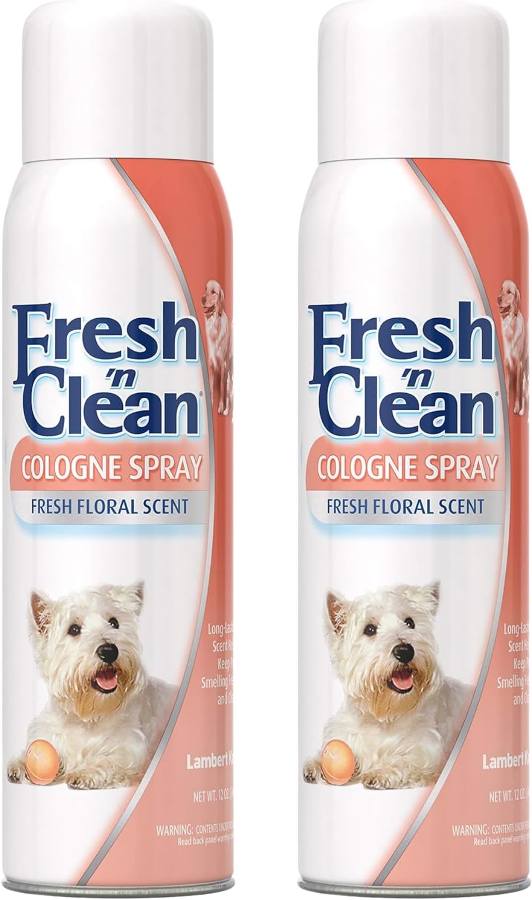 Fresh ’n Clean Cologne Spray - Floral Scent - 12 oz - Controls Odor & Keeps Dogs Smelling Fresh