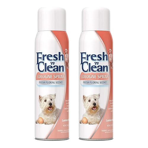 PetAg Fresh ’n Clean Cologne Spray - Floral Scent - 12 oz - Controls Odor & Keeps Dogs Smelling Fresh