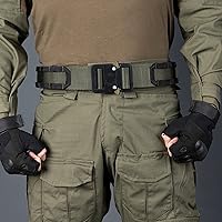 Vista 5 de Hebilla de cinturón táctica ajustable dual de metal, hebilla de cinturón resistente de 1 pulgada (0.984 in)