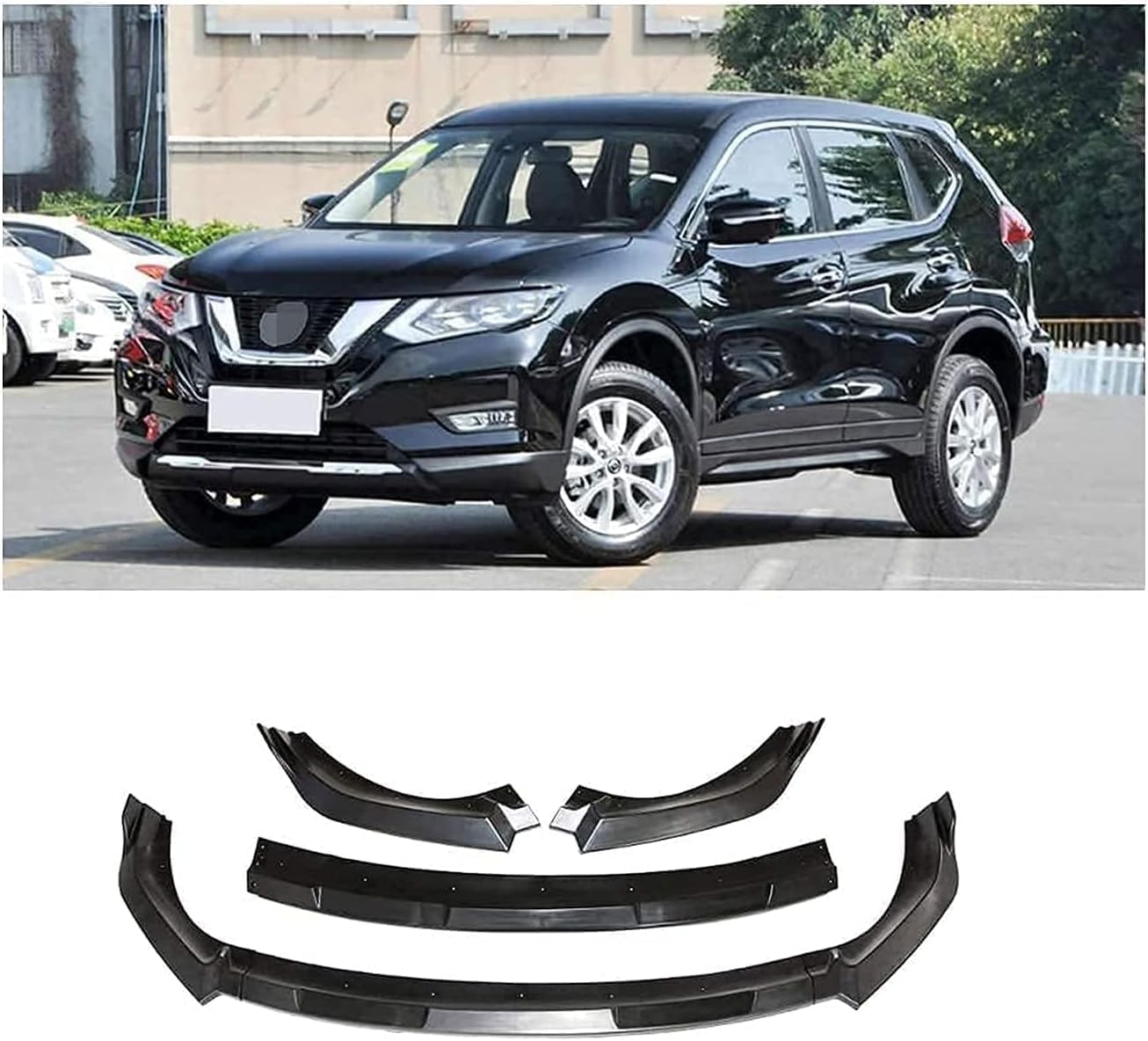 Kit de corps de becquet de lèvre de pare-chocs avant Nissan X-Trail 2019