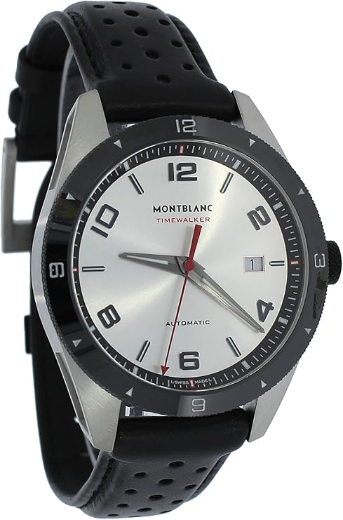 MONTBLANC TimeWalker Automatic Silver Dial Mens Watch 116058, Silver