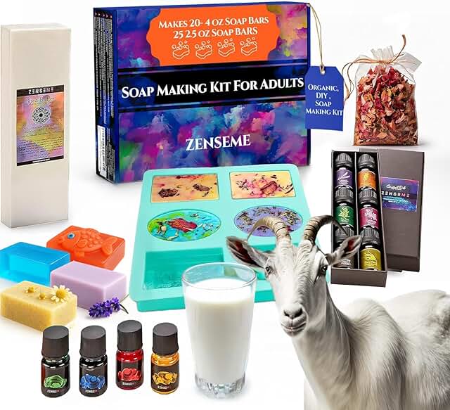 Soap Making Kit for Adults, Make Your Own Soap with Melt & Pour diy Natu...