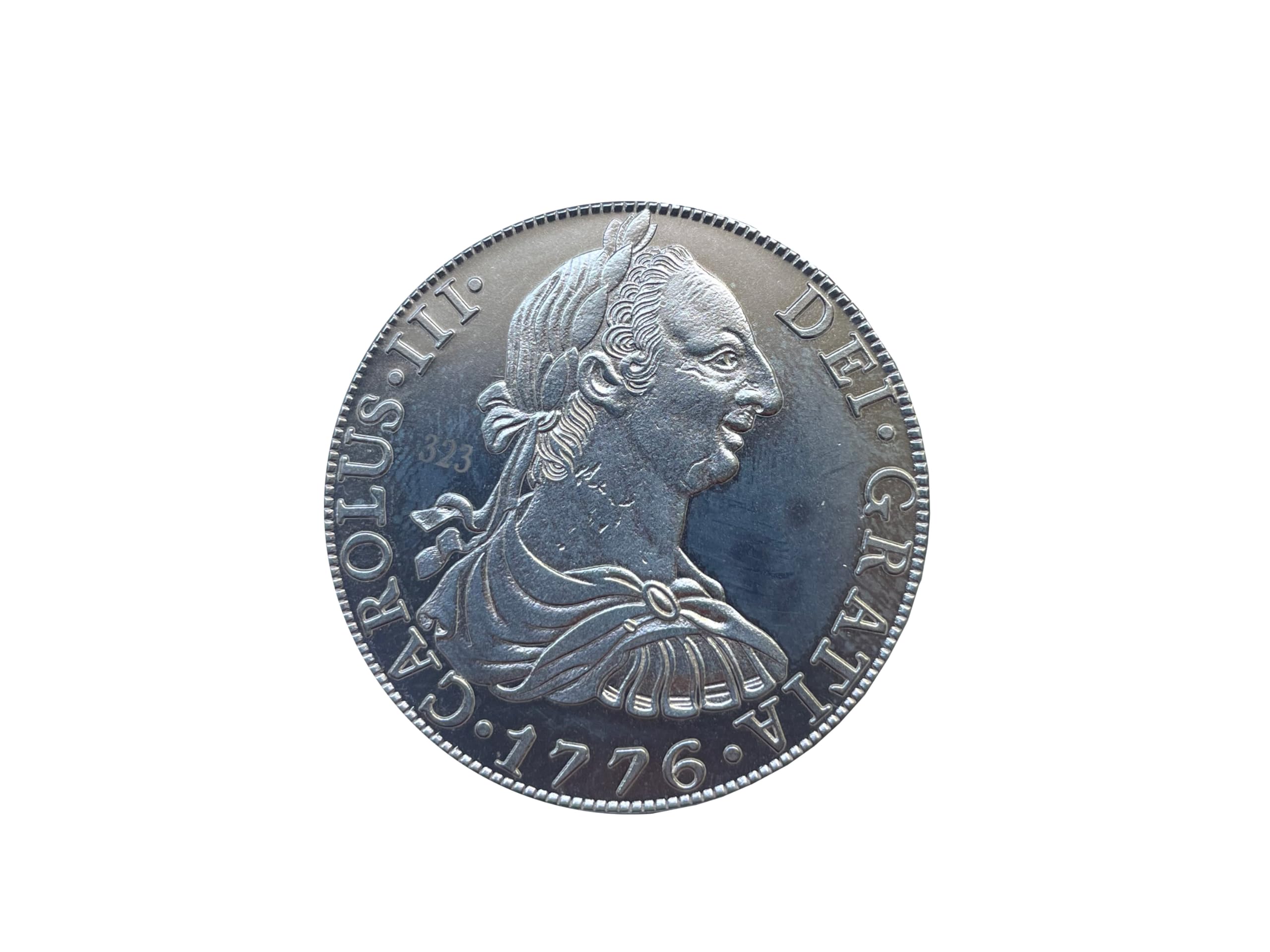 Amazon.com: Authentic Replica 1776 Real de a ocho or Spanish Dollar。  《Original Minted in Ceca de Mexico》。 限量版收藏組。 插入小冊子。 硬幣盒和木製展示。 Historic Book  Signed by Author (英文版) : Plaza Janés: 藝術古董收藏