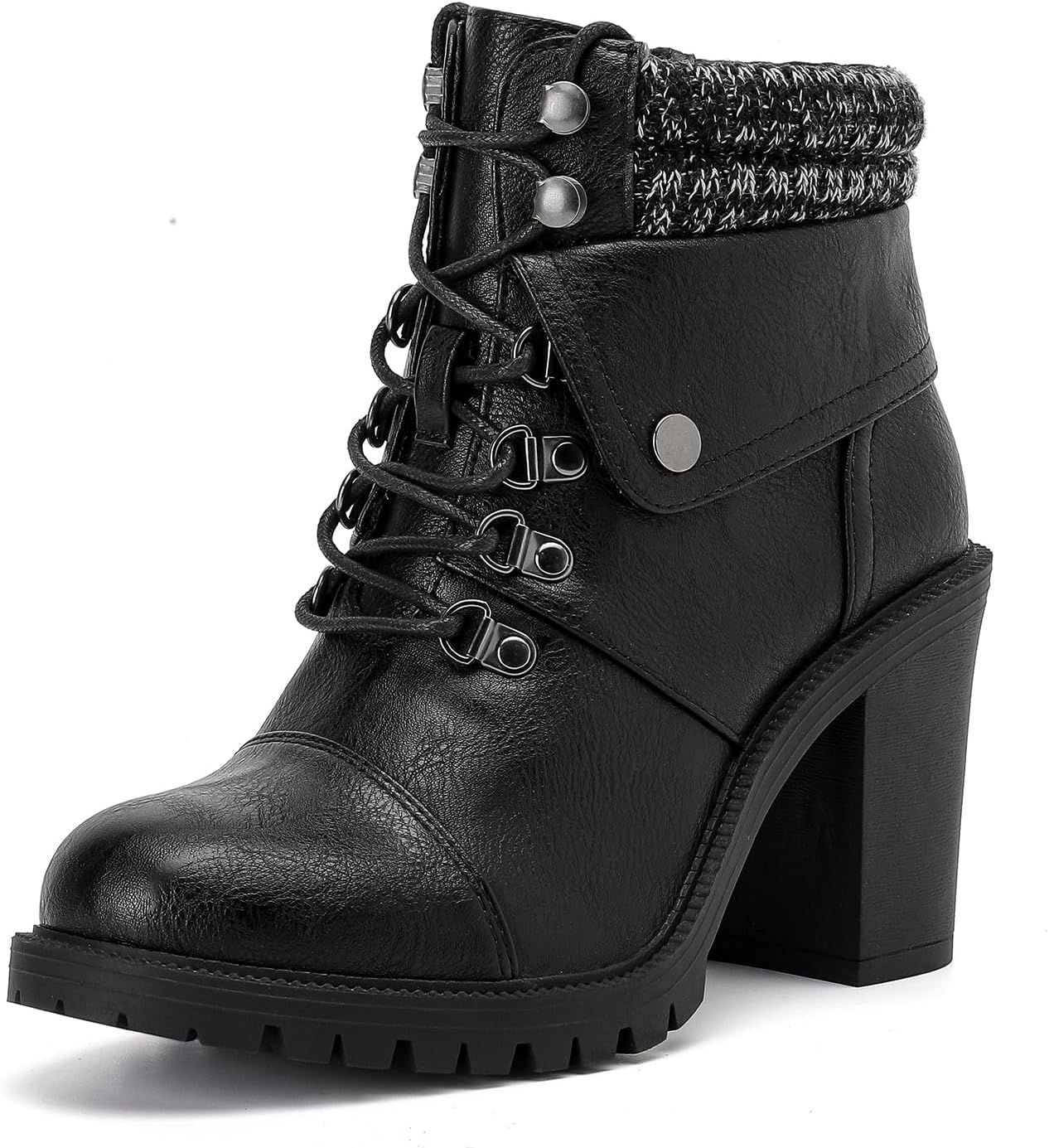 Luoika Women's Combat Boots - Extra Wide Width