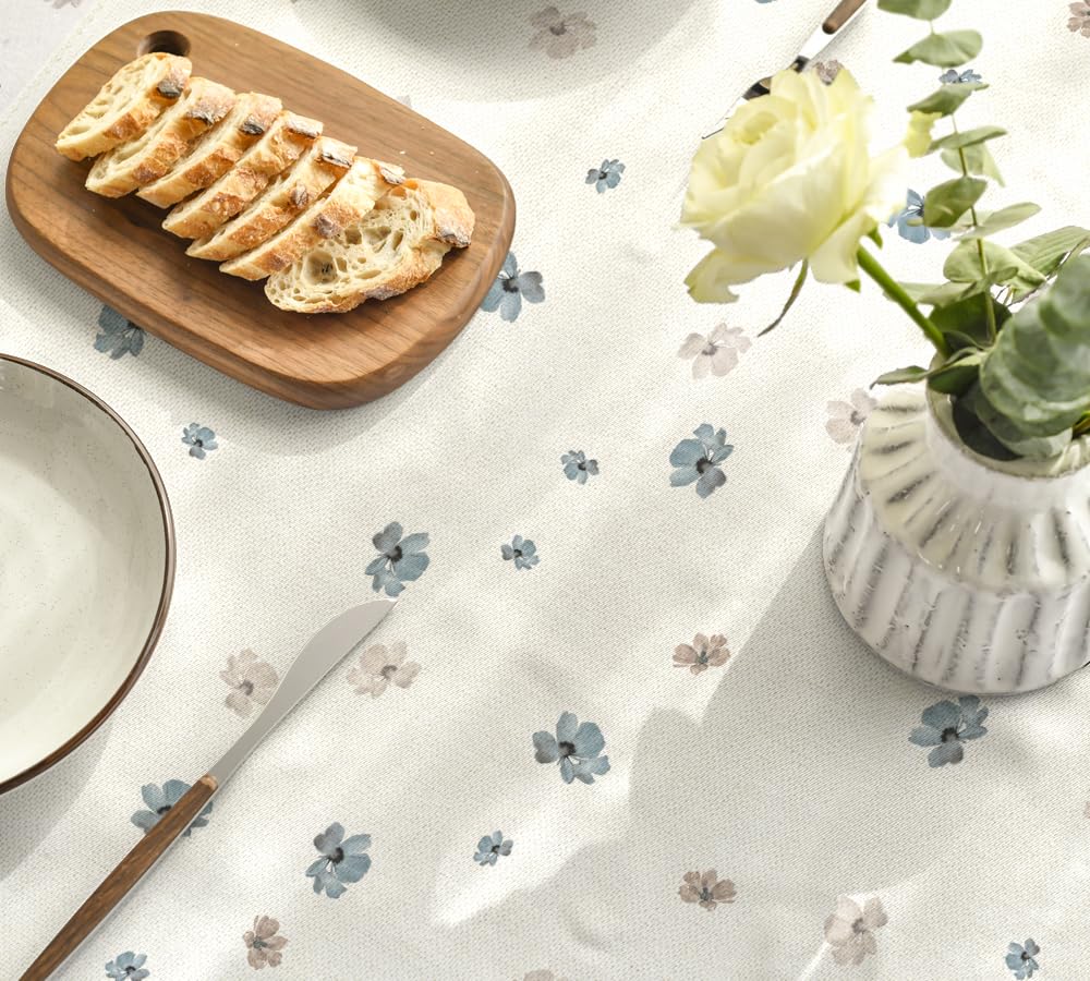 Tafelkleed linnenlook geborduurde decoratie eetkamer serie paardenbloem tafellinnen borduurwerk bloemen ornamenten tafeldecoratie Typ887 mitteldecke 85x85 cm mint Tafelkleed linnenlook geborduurde decoratie eetkamer serie paardenbloem tafellinnen borduurwerk bloemen ornamenten tafeldecoratie Typ887 mitteldecke 85x85 cm mint