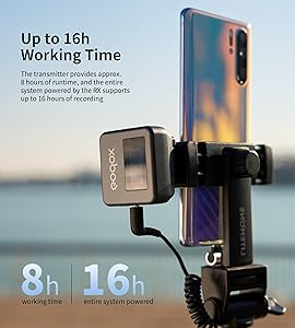 Godox Wireless Lavalier Microphone for iPhone/Android/Camera/PC/Laptop with Lightning/USB-C/Plug, 48KHz 24Bit, Noise Cancellation for Video Recording, Vlog, YouTube, TikTokAll-Powerful