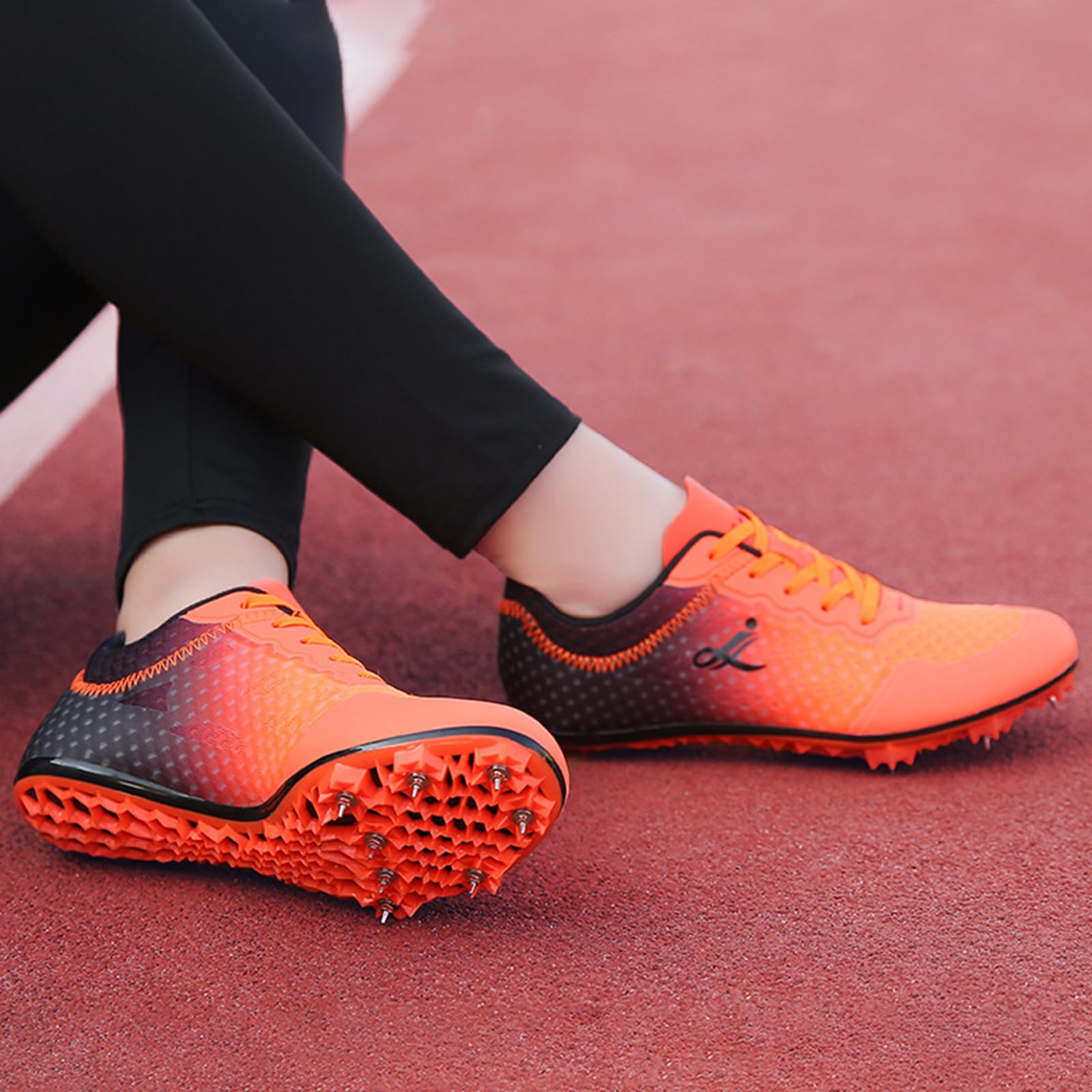 Atletismo 8 Clavos Zapatillas,Unisex Spikes Atletismo,Zapatos De Atletismo con Clavos,con 8 Clavos,Ligeras Antideslizantes,Transpirables De Malla,para Hombres NiñOs Y Mujeres