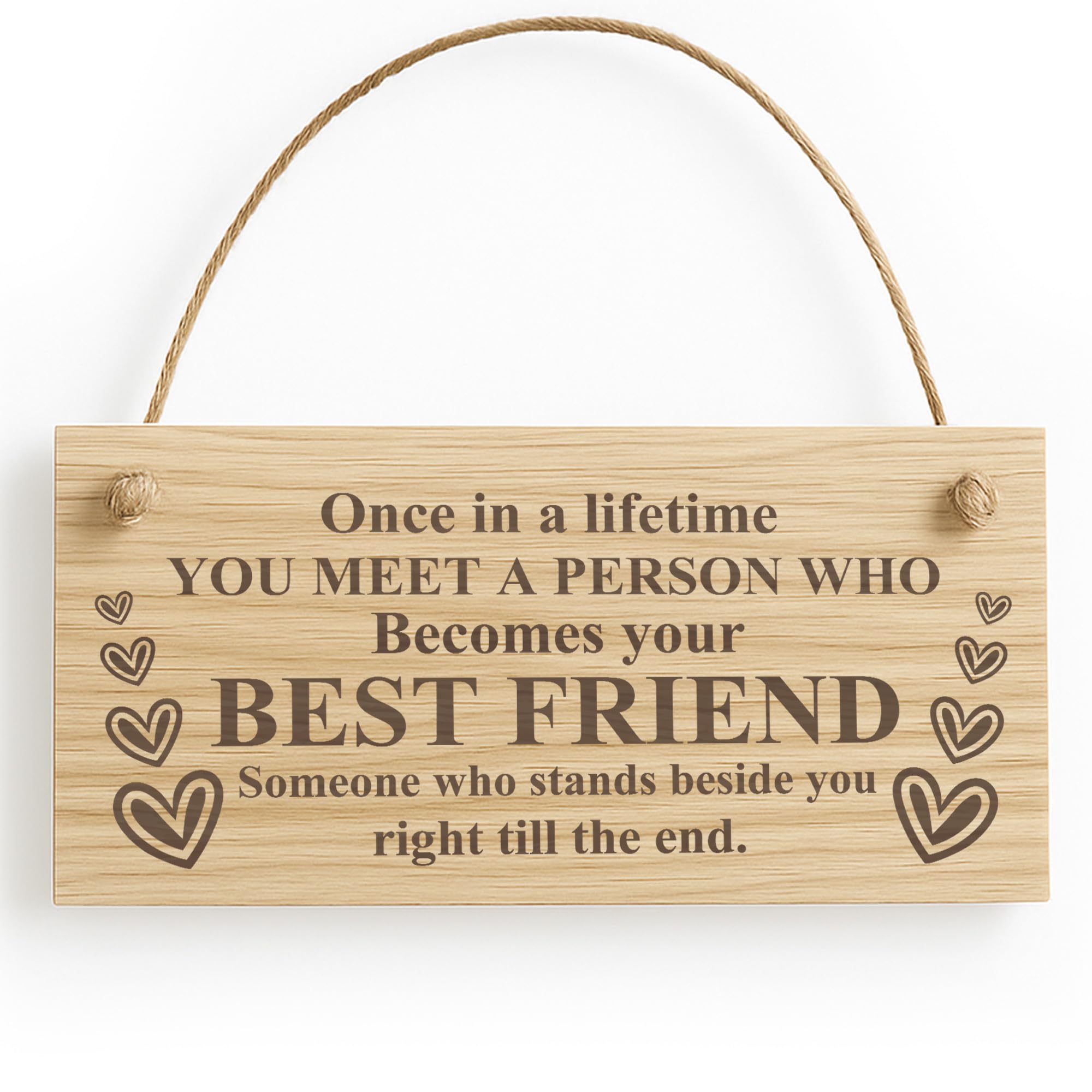 Red Ocean Best Friend Plaque Wood Sign Thank You For Him Her Friendship Sign Best Friend Birthday Christmas