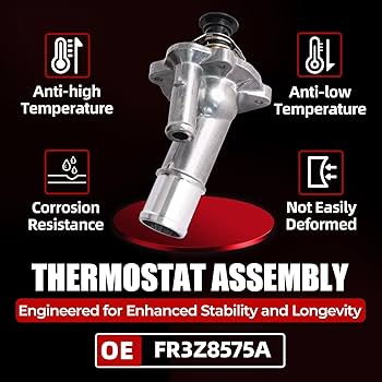 Amazon.com: MITZONE Aluminum Coolant Thermostat Housing Assembly