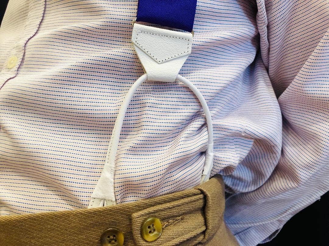 新品】アルバートサーストン サスペンダー ヘリンボーン ブラウン 吊革