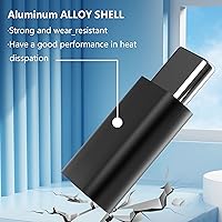 Vista 4 de VAKS Adaptador USB C (paquete de 4), adaptador USB C macho a hembra, soporta carga rápida y extensión de transferencia de datos, compatible