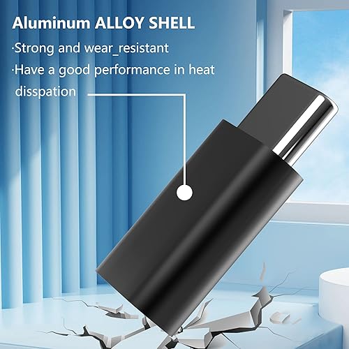 Miniatura 4 de VAKS Adaptador USB C (paquete de 4), adaptador USB C macho a hembra, soporta carga rápida y extensión de transferencia de datos, compatible con