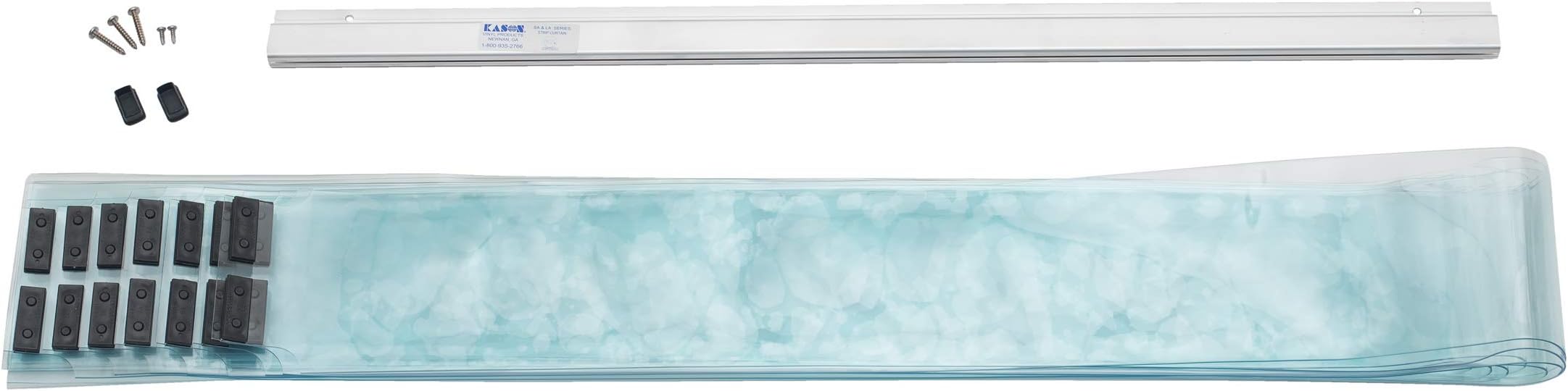 Easimount Vinyl Strip Curtain Kit, 38 x 84 Inch, 6 Inch Wide, 401SA6063884