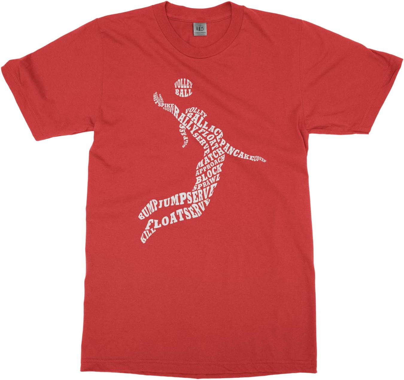 Threadrock Big Girls' Volleyball Player Typography Youth T-Shirt