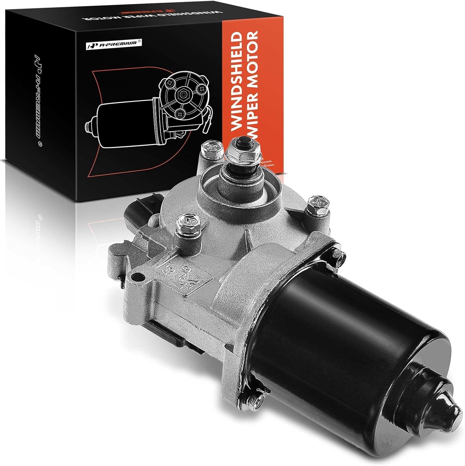 A-Premium Front Windshield Wiper Motor Compatible with Chevy Silverado 1500, Silverado 2500 HD, Suburban 1500/2500, Tahoe & GMC Sierra 1500, Sierra 2500 HD/3500 HD, Yukon & Cadillac Escalade (ESV/EXT)