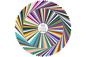 Huaxing Permanent Adhesive Vinyl Bundle: Vibrant Vinyl Crafting Supplies