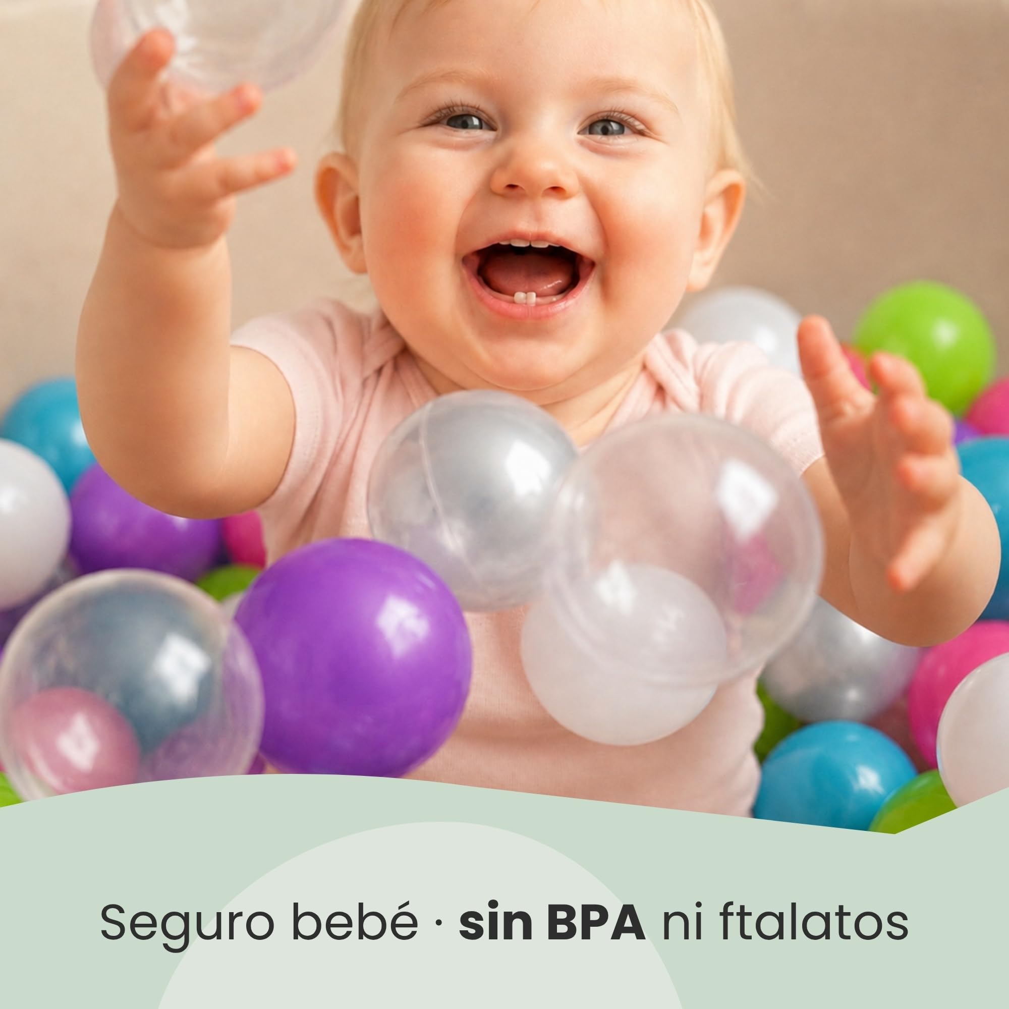 LittleTom 350 Bolas de Colores para Piscina de 5,5cm - Pelotas de Plástico para Niños y Adultos - Parque Infantil y Piscinas - 200 Unidades