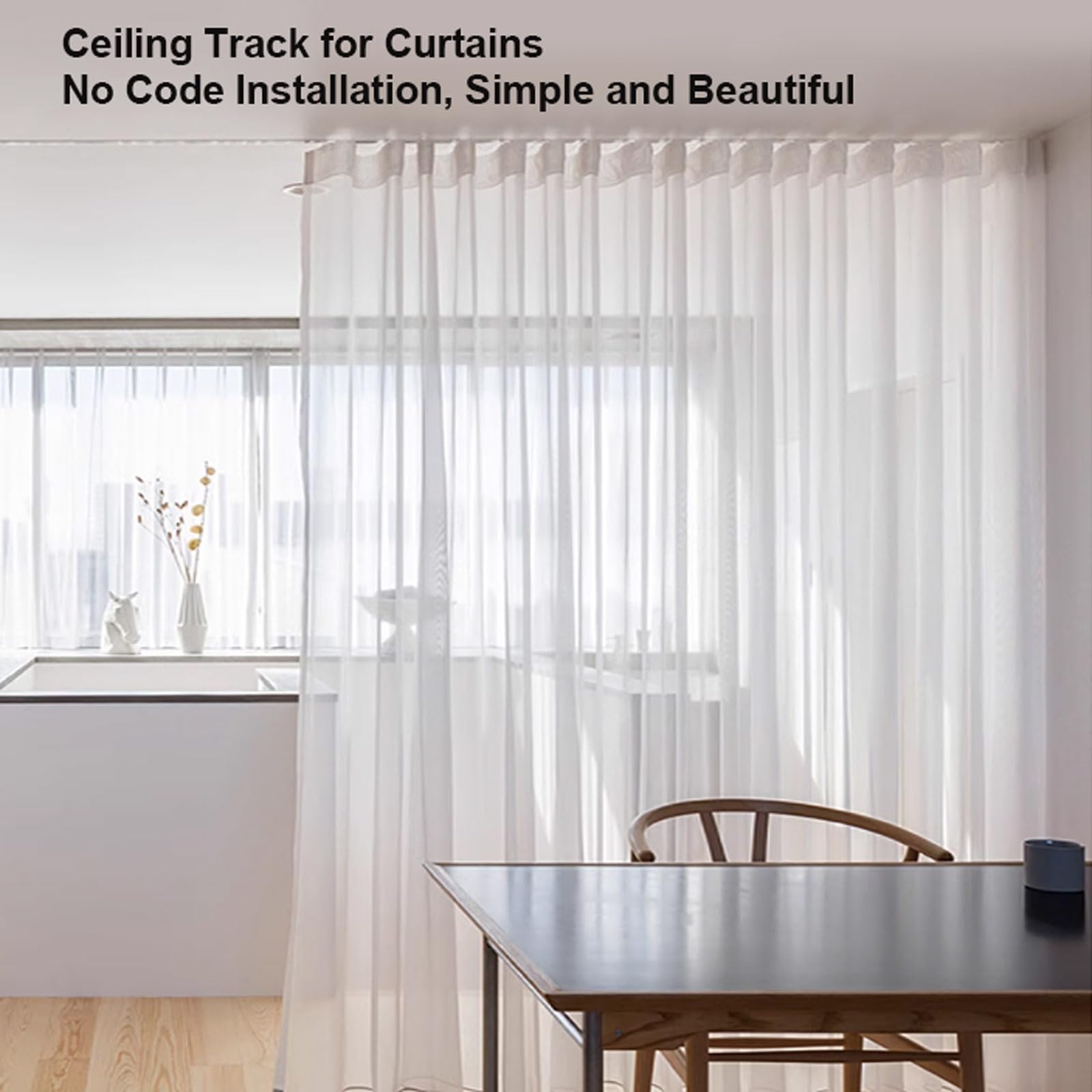 Tringle à rideau adhésive de 150 cm, sans perçage, en aluminium, pour salle de bain, installation facile et élégante, parfaite pour la décoration de la maison, solution de tringle à rideaux de 150 cm