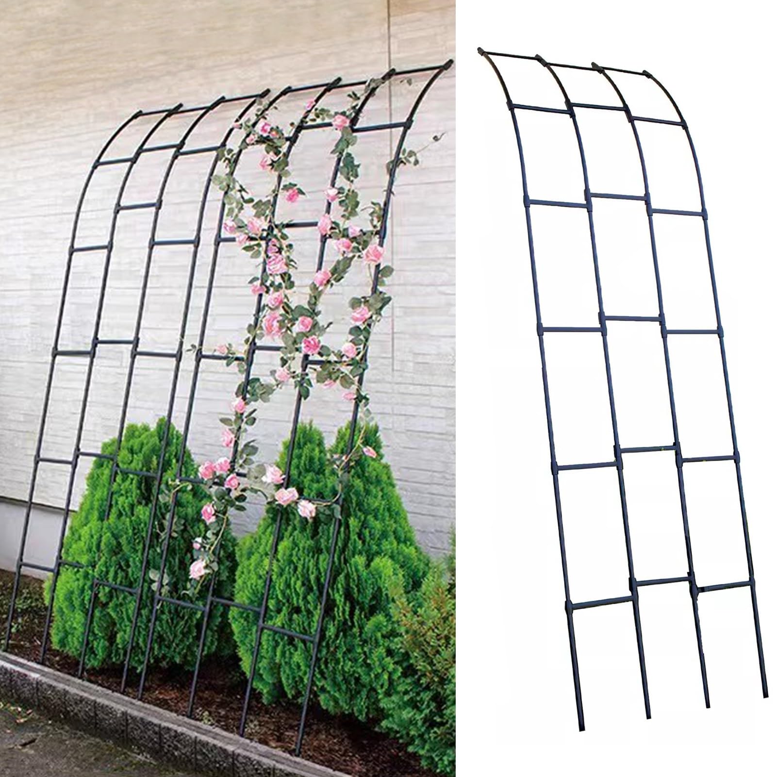 Arco de jardín de metal de 90 cm, el soporte de telón decorativo ideal para bodas y fiestas
