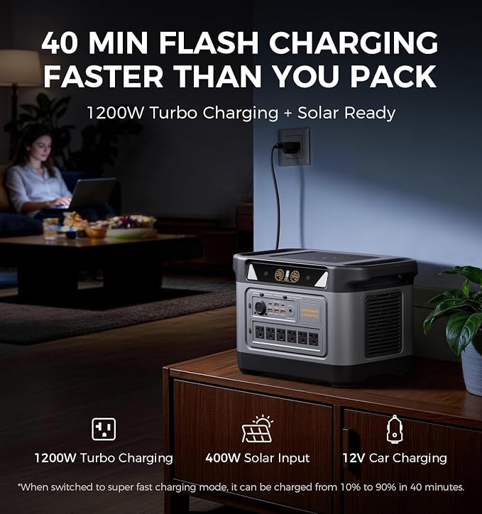 UDPOWER S1000 Pro Estación de Energía Portátil Solar miniatura 4