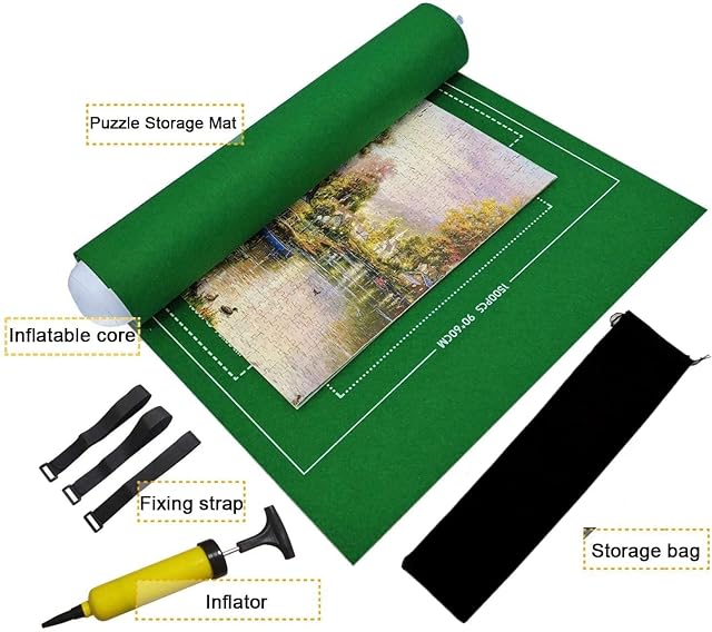 Foto 4 de 7 de BangShou Tapete para Puzzle Roll Fieltro Puzzles Tapete Puzzle Mat Felt Mat para 1000/1500 Piezas Puzzles…