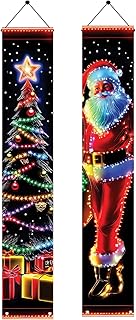 2PCS Virgin Mary Porch Banners 71 x 12 Inch Religious Door Decorations Holy Mother Prayer Hanging Signs for Church Front Entryway Catholic Easter Christmas Indoor Outdoor Wall Decor