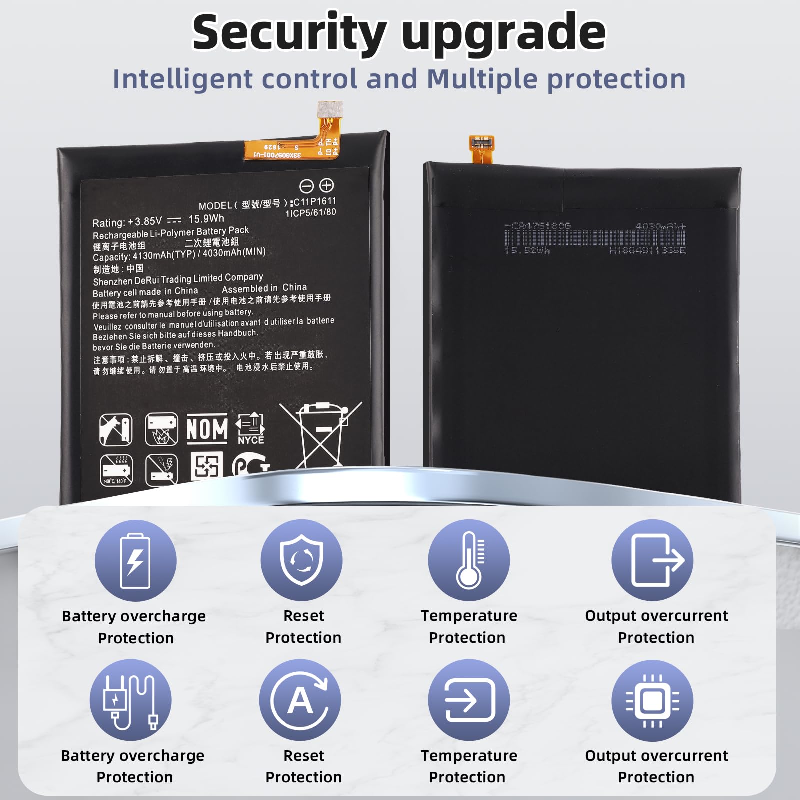Amazon.com: Vvsialeek [New] C11P1611 Replacement Battery for ASUS