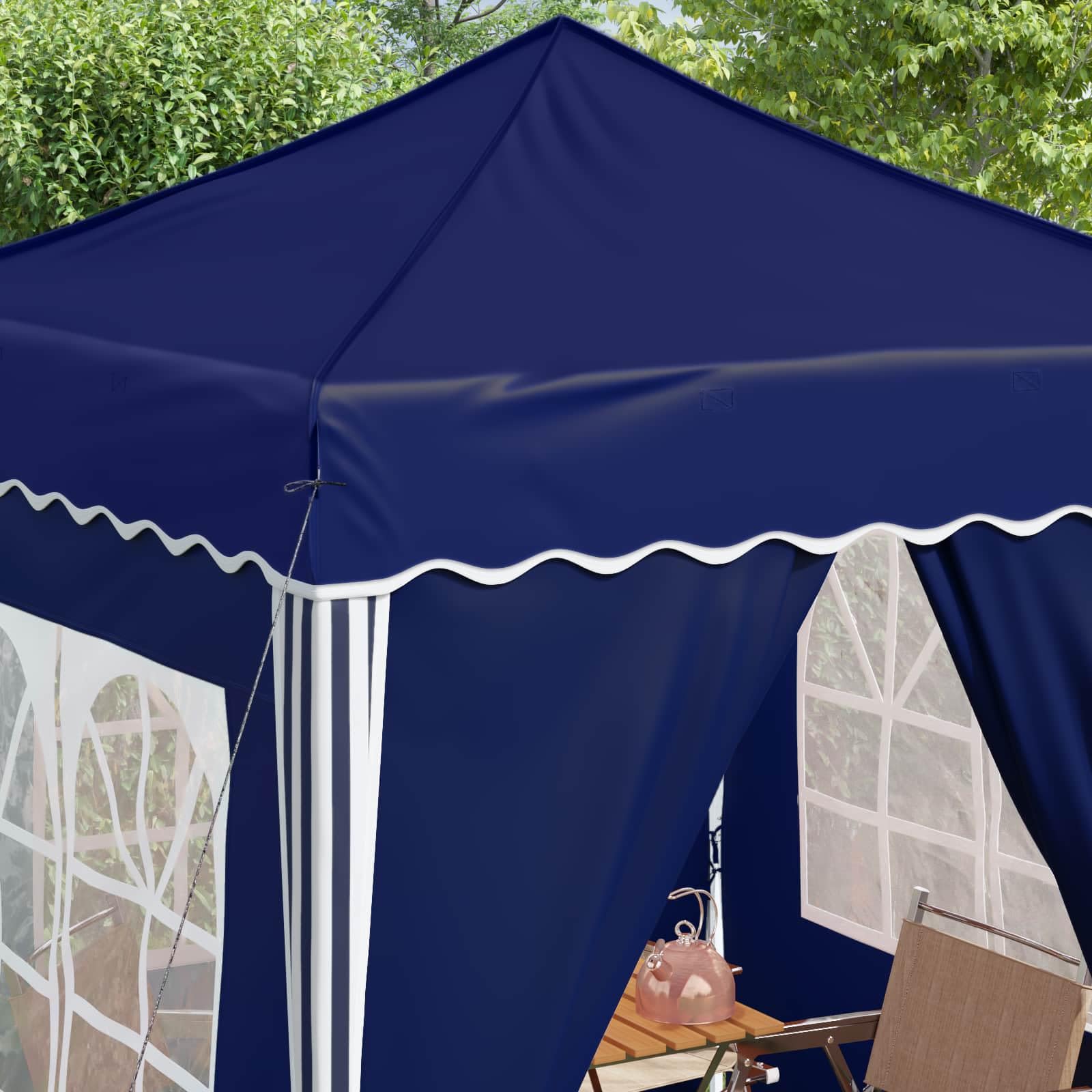 Carpa Plegable para Fiestas 195 x 195 x 245 cm Azul