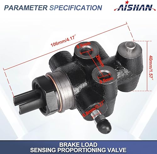 Miniatura 3 de Válvula dosificadora de detección de carga de freno compatible con Toyota Tacoma 1995-2004 Reemplazar # 47910-35320, 47910-27081