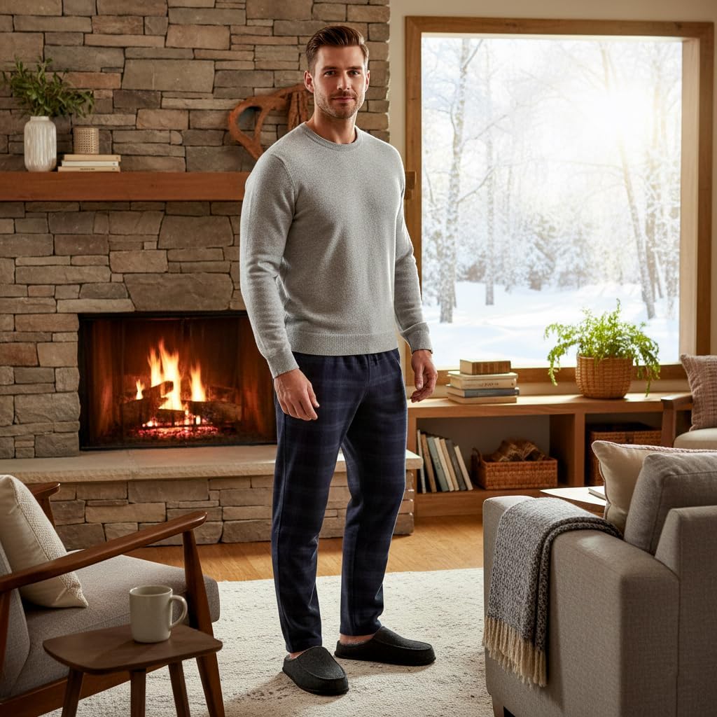 cosyone1997 Men's Slippers with Memory Foam, House Shoes for Men Indoor Outdoor, Non-Slip House Slippers Moccasin Style, Size 8-15 - Image 8