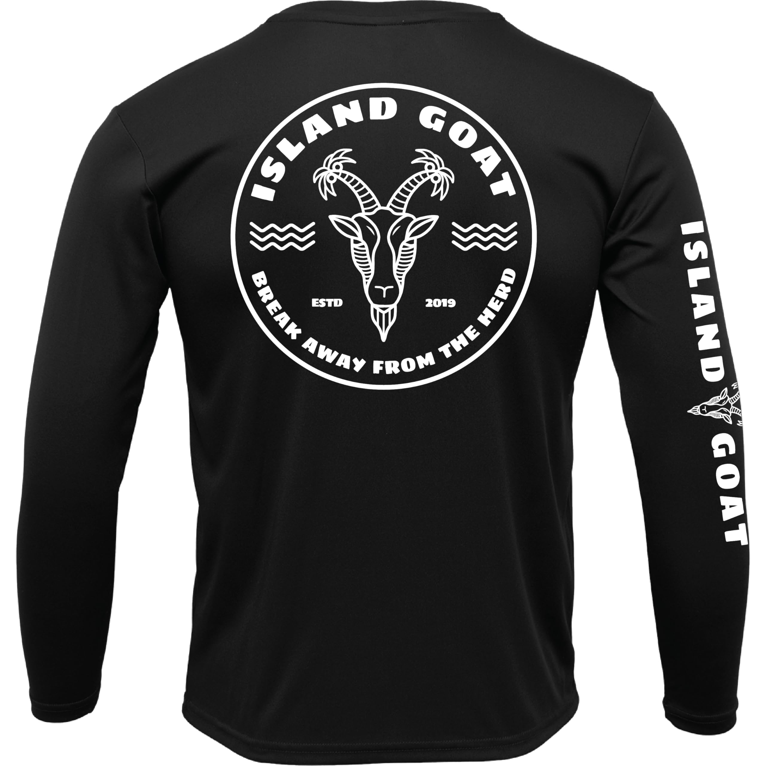 Take Er Easy | UPF 50+ Crew Neck Sun Shirt Black/M