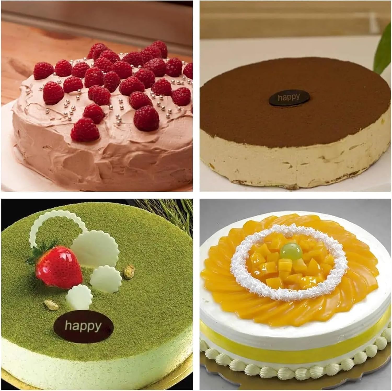 Cake Pan 4pcs Round Cake Pan Silicone Cake Mold for Baking, Non-stick Baking Pan for Layer Cake, Cheesecake and Chocolate Cake for baking