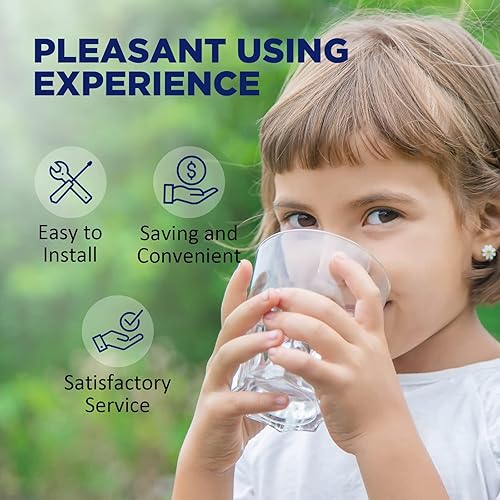 Miniatura 9 de Membrane Solutions Filtro de agua de bloque de carbono CTO de 5 micrones y sedimentos ranurados de 5 micrones de 10 x 2.5 pulgadas, filtros de agua